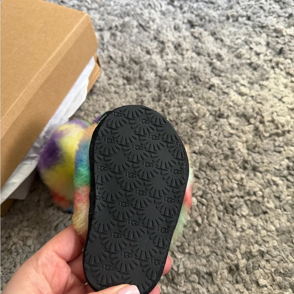 UGG Multicolor Fluffy Slippers